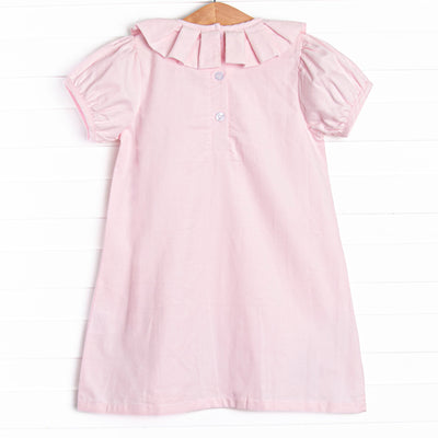 Night at the Nutcracker Embroidered Dress, Pink