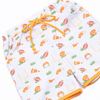 Down, Set, Hike Long Sleeve Short Set, Orange