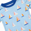 Sleep at Sea Bamboo Pajama Short Set, Blue