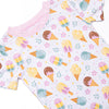 Ice Cream Dreams Bamboo Pajama Short Set, Pink