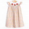 Harvest Haulin' Smocked Bishop Dress, Yellow