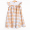 Harvest Haulin' Smocked Bishop Dress, Yellow