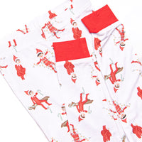 Prank Time Pal Bamboo Pajama Set, Red