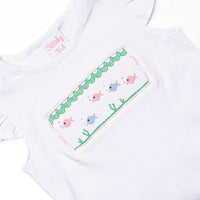 Go With the Flow Smocked Ruffle Short Set, Pink