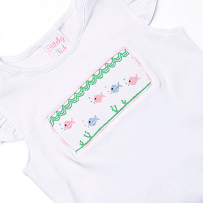 Go With the Flow Smocked Ruffle Short Set, Pink