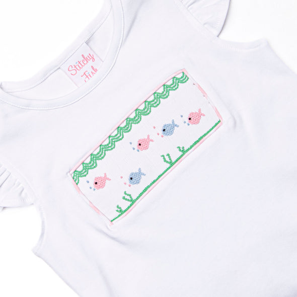 Go With the Flow Smocked Ruffle Short Set, Pink