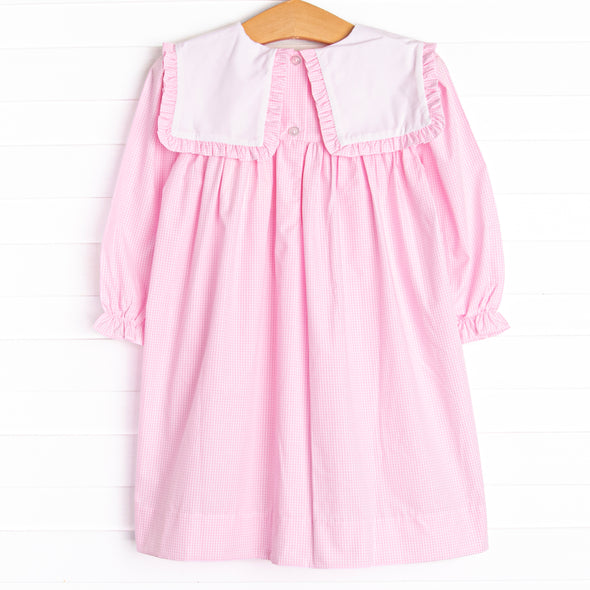 Dress-up Dreams Long Sleeve Embroidered Dress, Pink