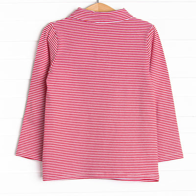 Christmas Eve Night Embroidered Polo, Red
