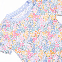 Island Blooms Bamboo Pajama Short Set, Blue