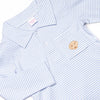 Pups and Paws Pima Embroidered Shirt, Blue