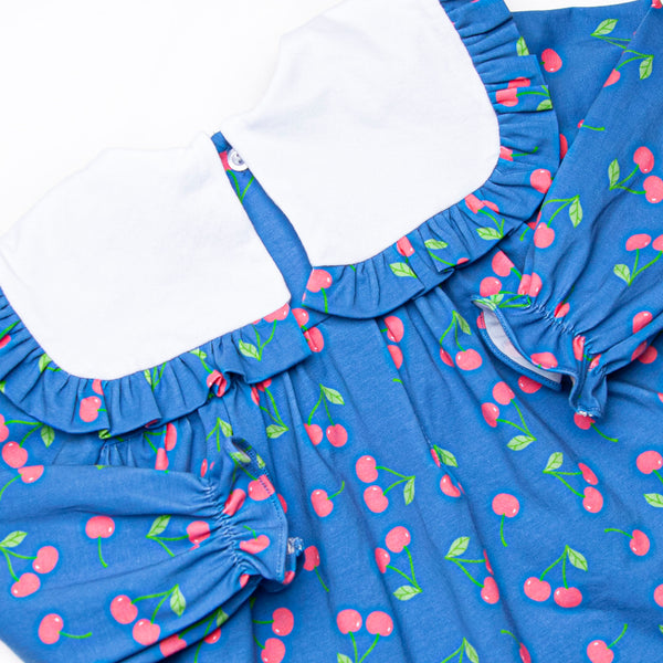 Cherry Cordial Legging Set, Blue