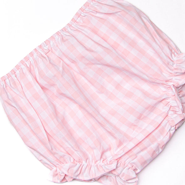Go With the Flow Smocked Diaper Set, Pink