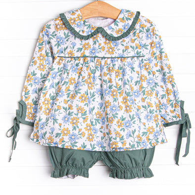 Southern Sage Bloomer Set, Green