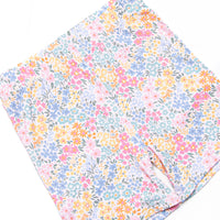 Island Blooms Bamboo Pajama Short Set, Blue