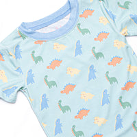 Dino Dreams Bamboo Pajama Short Set, Green