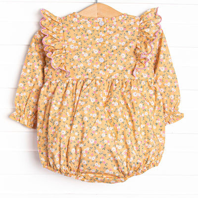 Macie Marigold Side Tie Bubble, Yellow