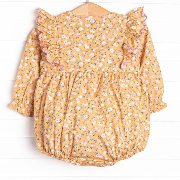 Macie Marigold Side Tie Bubble, Yellow