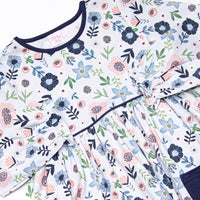 Dare To Blossom Pocket Dress, Blue