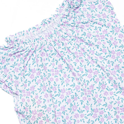 Farmer Market Florals Bamboo Night Gown, Purple