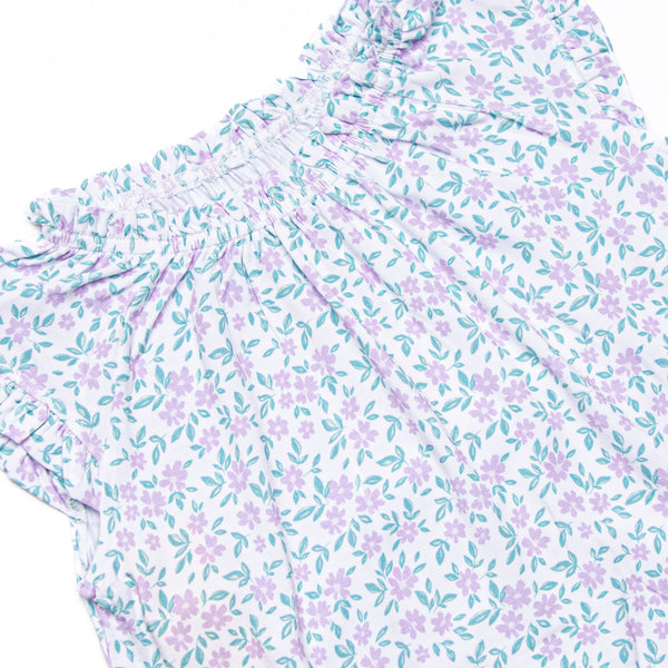 Farmer Market Florals Bamboo Night Gown, Purple