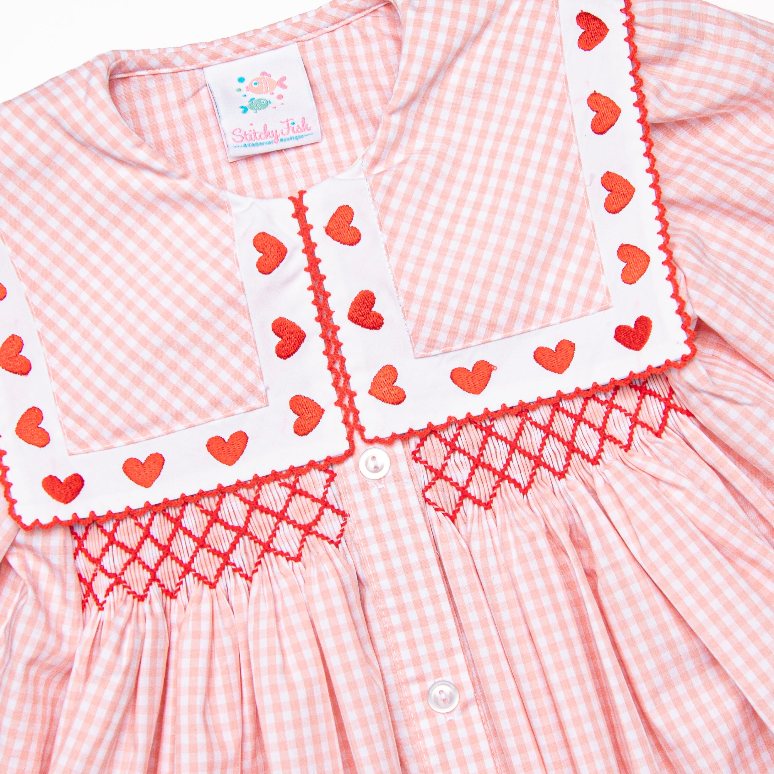 Girl's Close to the Heart Embroidered Dress in Pink size 3T | Stitchy Fish Girl's Close to the Heart Embroidered Dress in Pink size 3T | Stitchy Fish