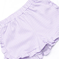 Caitlyn Pima Short Set, Blue and Purple Stripe