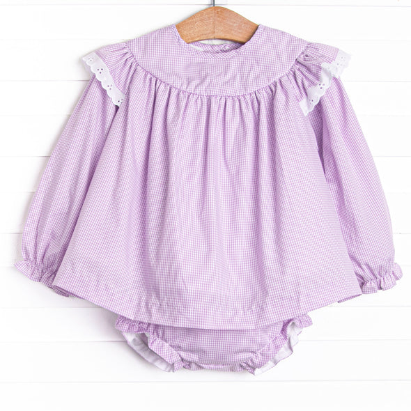 Plum Crazy Diaper Set, Purple