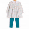 Garden Charm Legging Set, Blue