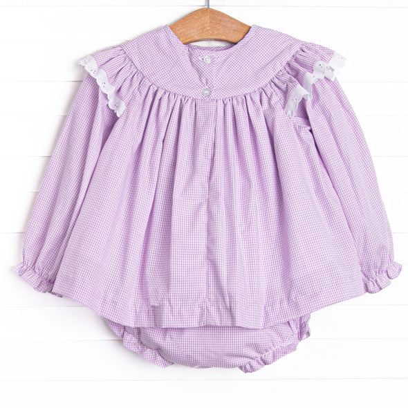 Plum Crazy Diaper Set, Purple