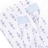 Sugar Plum Soldier Bamboo Pajama Set, Blue