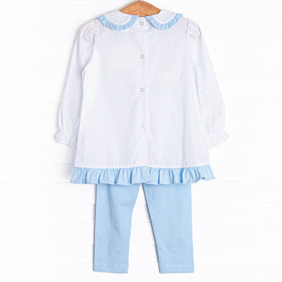 Fairytale Favorites Smocked Legging Set, Blue