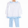 Fairytale Favorites Smocked Legging Set, Blue