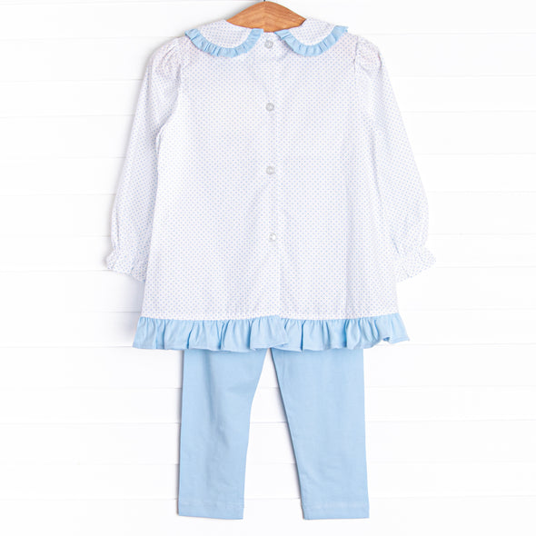 Fairytale Favorites Smocked Legging Set, Blue