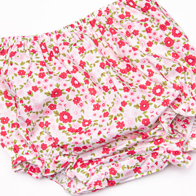 Going Steady Applique Diaper Set, Pink