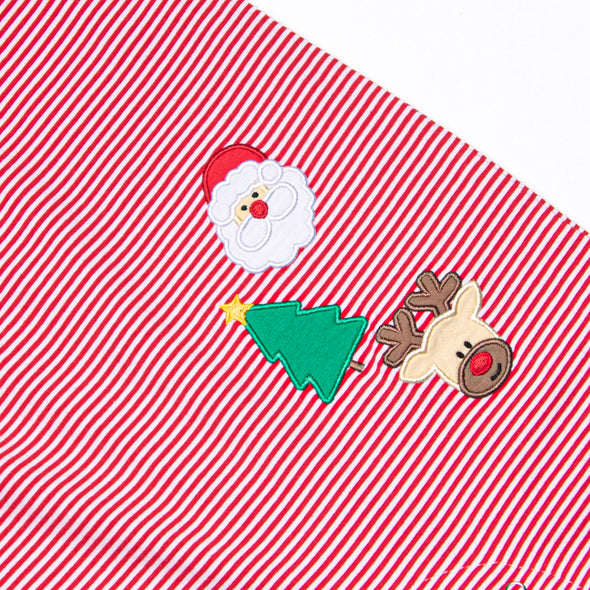 Christmas Eve Night Applique Jon Jon, Red