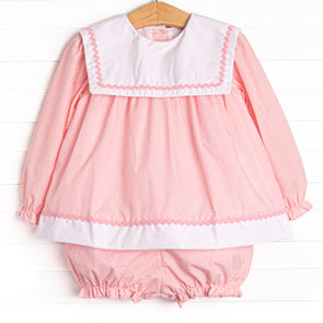 Polly Polka Dot Bloomer Set, Pink