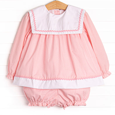 Polly Polka Dot Bloomer Set, Pink