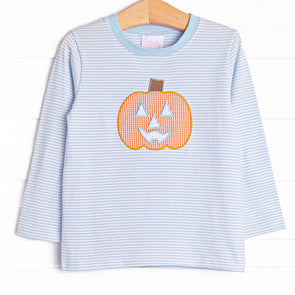 Cutest Carving Applique Top, Blue