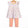 Go, Fight, Win Legging Set, Orange