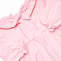 Christmas Delivery Applique Dress, Pink