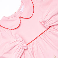 Christmas Delivery Applique Legging Set, Pink