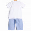 Let's Celebrate Smocked Pant Set, Blue Gingham