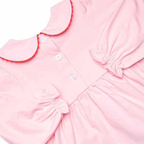 Christmas Delivery Applique Legging Set, Pink