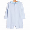 Cutest Carving Applique Romper, Blue