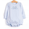 Gorgeous Bow Applique Bubble, Blue