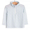 Clear Lake Catch Performance Pullover, Blue