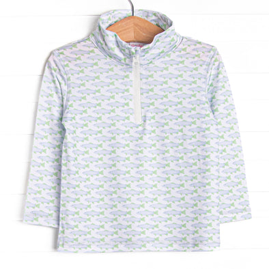 Clear Lake Catch Performance Pullover, Blue