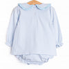 Cutest Carving Applique Diaper Set, Blue