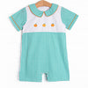Prim Pumpkins Embroidered Jon Jon, Green