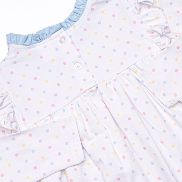 Mary Multidot Legging Set, Blue